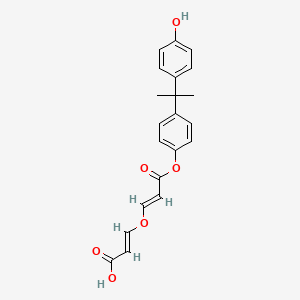 molecular formula C21H20O6 B12844683 Bisphenol A epoxy diacrylate 
