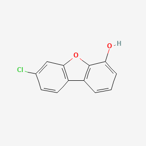 molecular formula C12H7ClO2 B12844689 7-Chlorodibenzo[b,d]furan-4-ol 