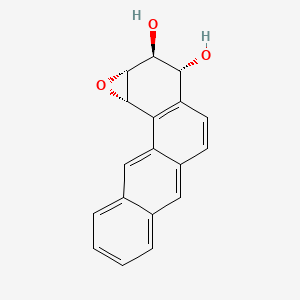 molecular formula C18H14O3 B12844736 rel-(1aR,2S,3R,11cS)-1a,2,3,11c-Tetrahydrotetrapheno[1,2-b]oxirene-2,3-diol CAS No. 63493-01-6