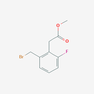 molecular formula C10H10BrFO2 B12844769 Methyl 2-(bromomethyl)-6-fluorophenylacetate 