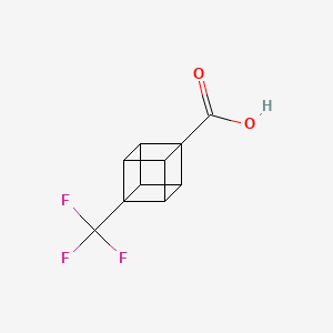 molecular formula C10H7F3O2 B12844879 4-(Trifluoromethyl)cubane-1-carboxylic acid 