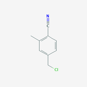 molecular formula C9H8ClN B12844918 4-(Chloromethyl)-2-methylbenzonitrile CAS No. 1261573-70-9