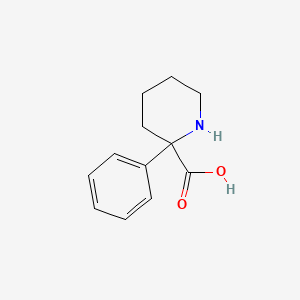 molecular formula C12H15NO2 B1284492 2-Phenylpiperidine-2-carboxylic acid CAS No. 72518-42-4