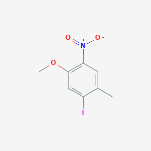 molecular formula C8H8INO3 B12845072 1-Iodo-5-methoxy-2-methyl-4-nitrobenzene 