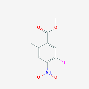 molecular formula C9H8INO4 B12845286 Methyl 5-iodo-2-methyl-4-nitrobenzoate 