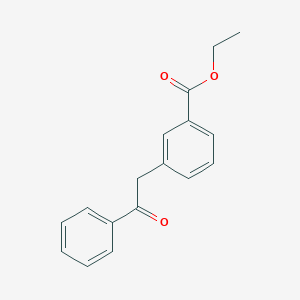 molecular formula C17H16O3 B128453 Ethyl 3-(2-oxo-2-phenylethyl)benzoate CAS No. 898776-64-2