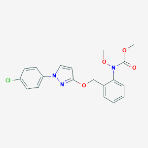 molecular formula C19H18ClN3O4 B128455 Pyraclostrobin CAS No. 175013-18-0