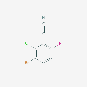 molecular formula C8H3BrClF B12845502 3-Bromo-2-chloro-6-fluorophenylacetylene 