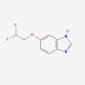 molecular formula C9H8F2N2O B12845514 5-(2,2-Difluoroethoxy)-1H-benzimidazole 