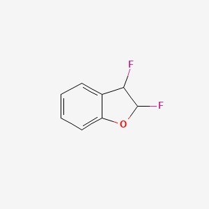 molecular formula C8H6F2O B12845810 2,3-Difluoro-2,3-dihydro-1-benzofuran 