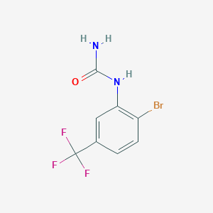 molecular formula C8H6BrF3N2O B12845892 2-Bromo-5-(trifluoromethyl)phenylurea 