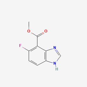 molecular formula C9H7FN2O2 B12846446 methyl 5-fluoro-1H-benzimidazole-4-carboxylate 