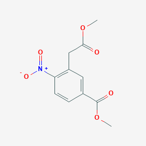 B128465 5-(Methoxycarbonyl)-2-nitrophenylacetic acid methyl ester CAS No. 154078-86-1