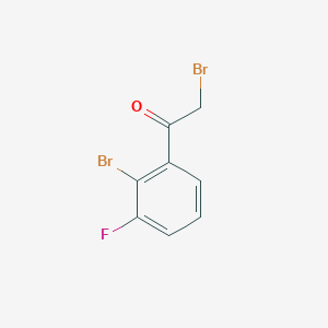 molecular formula C8H5Br2FO B12846535 2-Bromo-3-fluorophenacyl bromide 