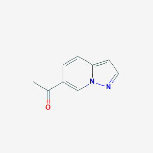 molecular formula C9H8N2O B12846595 1-(Pyrazolo[1,5-a]pyridin-6-yl)ethan-1-one 