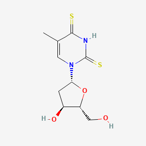 molecular formula C10H14N2O3S2 B12846620 2,4-Dithiothymidine CAS No. 28585-52-6