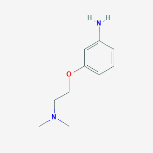 molecular formula C10H16N2O B1284668 3-[2-(Dimethylamino)ethoxy]aniline CAS No. 181513-08-6
