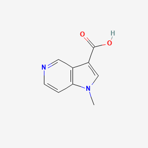 molecular formula C9H8N2O2 B12846941 1-methyl-1H-pyrrolo[3,2-c]pyridine-3-carboxylic acid 