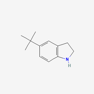 molecular formula C12H17N B1284700 5-(tert-Butyl)indoline CAS No. 65826-97-3
