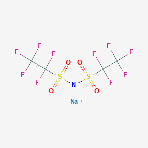 molecular formula C4F10NNaO4S2 B12847071 Sodiobis(pentafluoroethylsulfonyl)amine 