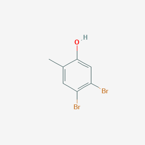 molecular formula C7H6Br2O B12847116 4,5-Dibromo-2-methylphenol 