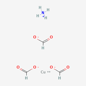 molecular formula C3H7CuNO6 B12847121 Azanium;copper;triformate CAS No. 68310-83-8