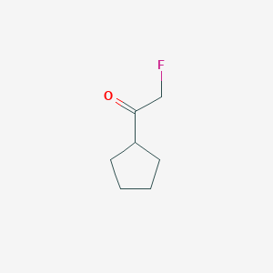 molecular formula C7H11FO B12847199 1-Cyclopentyl-2-fluoroethanone 