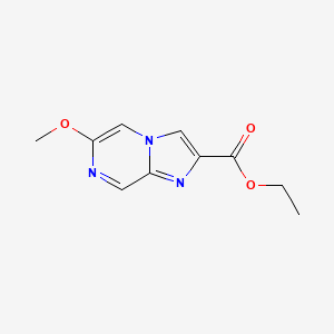 molecular formula C10H11N3O3 B12847266 Ethyl 6-methoxyimidazo[1,2-a]pyrazine-2-carboxylate 