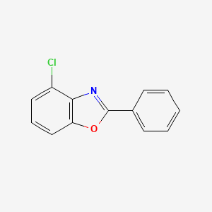 molecular formula C13H8ClNO B12847277 4-Chloro-2-phenylbenzo[d]oxazole 