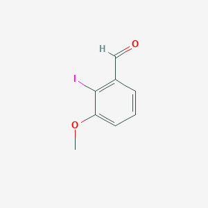 molecular formula C8H7IO2 B12847278 2-Iodo-3-methoxybenzaldehyde 