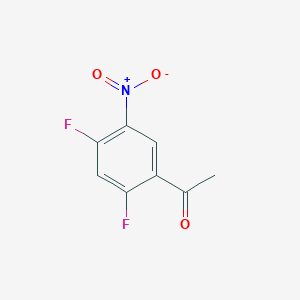 molecular formula C8H5F2NO3 B12847296 1-(2,4-Difluoro-5-nitrophenyl)ethan-1-one 