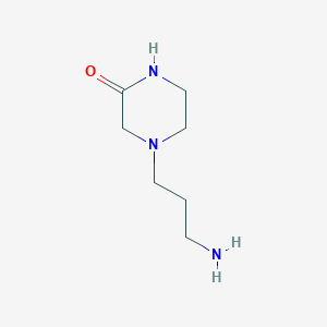molecular formula C7H15N3O B1284740 4-(3-Aminopropyl)piperazin-2-one CAS No. 917562-07-3