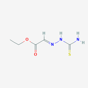 molecular formula C5H9N3O2S B12847417 Ethyl (2E)-2-(carbamothioylhydrazinylidene)acetate 
