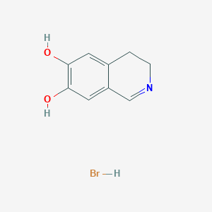 molecular formula C9H10BrNO2 B12847423 3,4-Dihydroisoquinoline-6,7-diol hydrobromide 