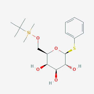 molecular formula C18H30O5SSi B12847484 Phenyl 6-O-t-butyldimethylsilyl-b-D-thiogalactopyranoside 