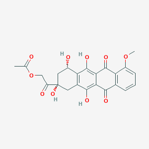 molecular formula C23H20O10 B128475 14-O-乙酰达诺霉素酮 CAS No. 29984-41-6