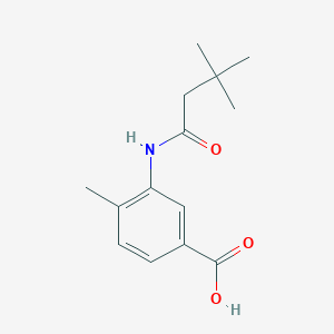 3-[(3,3-Dimethylbutanoyl)amino]-4-methylbenzoic acid