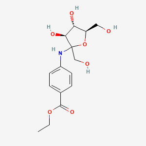 molecular formula C15H21NO7 B12847567 Benzocaine fructoside 