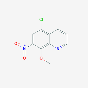 molecular formula C10H7ClN2O3 B12847588 5-Chloro-8-methoxy-7-nitroquinoline 