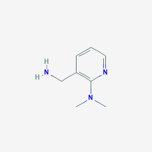 molecular formula C8H13N3 B1284760 3-(aminomethyl)-N,N-dimethylpyridin-2-amine CAS No. 354824-09-2