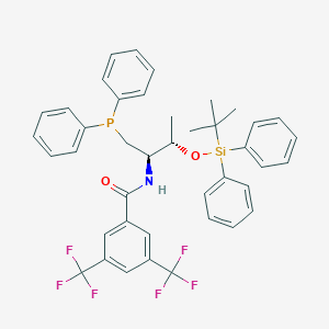 molecular formula C41H40F6NO2PSi B12847627 N-((2R,3S)-3-((tert-Butyldiphenylsilyl)oxy)-1-(diphenylphosphanyl)butan-2-yl)-3,5-bis(trifluoromethyl)benzamide 
