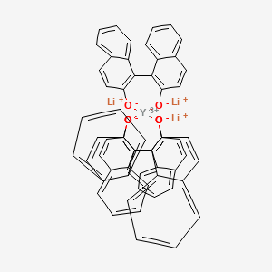 molecular formula C60H36Li3O6Y B12847706 Lithium tris(R-1,1'-binaphthyl-2,2'-diolato)yttrate(III) 