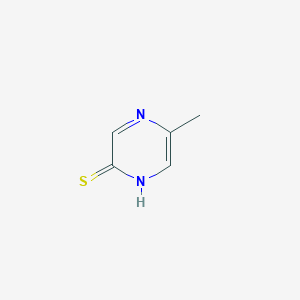 molecular formula C5H6N2S B12847746 5-Methylpyrazine-2-thiol 