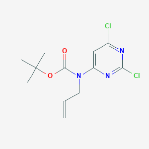 molecular formula C12H15Cl2N3O2 B12847760 Tert-butyl allyl(2,6-dichloropyrimidin-4-yl)carbamate 