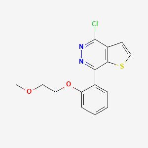 molecular formula C15H13ClN2O2S B12847963 4-Chloro-7-(2-(2-methoxyethoxy)phenyl)thieno[2,3-d]pyridazine 
