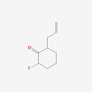 molecular formula C9H13FO B12847992 2-Allyl-6-fluorocyclohexan-1-one 