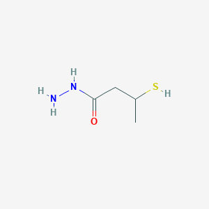 molecular formula C4H10N2OS B12848052 3-Mercaptobutanehydrazide 