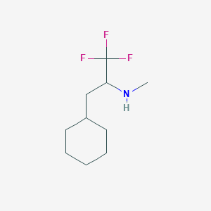 molecular formula C10H18F3N B12848142 N-Methyl-3-cyclohexyl-1,1,1-trifluoropropan-2-amine CAS No. 1368001-93-7