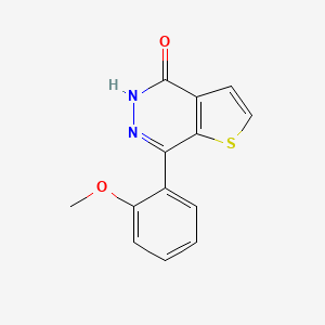 molecular formula C13H10N2O2S B12848165 7-(2-methoxyphenyl)thieno[2,3-d]pyridazin-4(5H)-one 