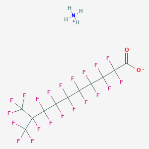 molecular formula C11H4F21NO2 B12848194 Ammonium octadecafluoro-9-(trifluoromethyl)decanoate CAS No. 3658-63-7